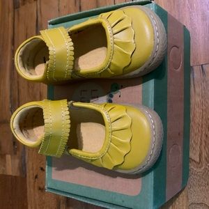 Livie and Luca Mustard Ruche Mary Janes
